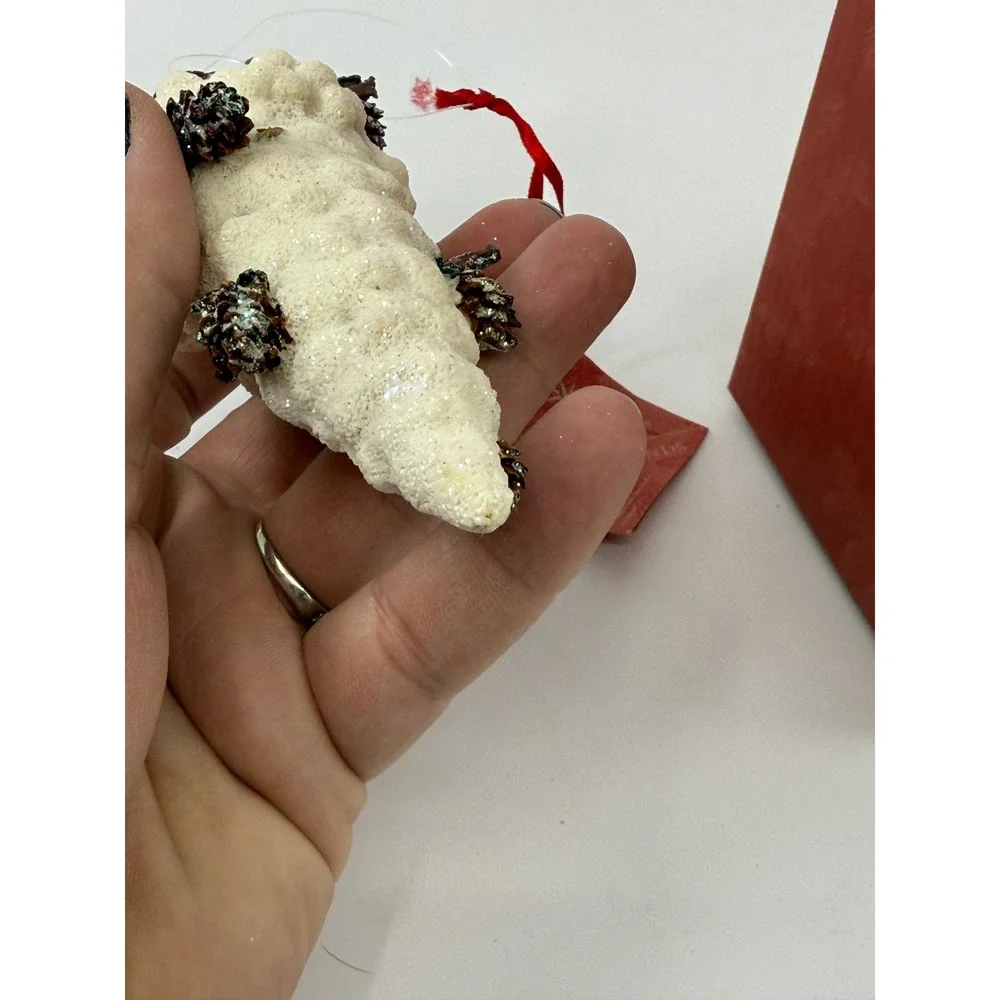 Christopher Radko Carlton Cicle Snowman Ornament‎ Woodland Winds Collection